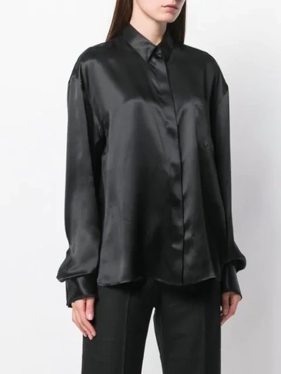 Shop Haider Ackermann Classic Concealed Button Shirt In Black