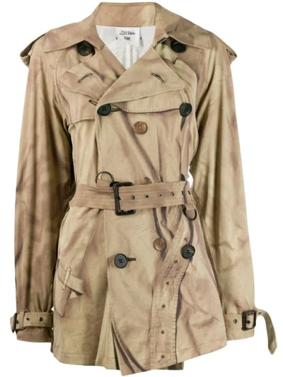 Pre-owned Jean Paul Gaultier Trench Style Jacket In Neutrals