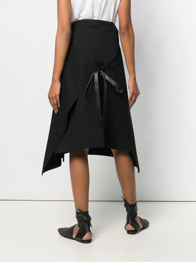 Shop Loewe Apron Skirt In 1100 - Black