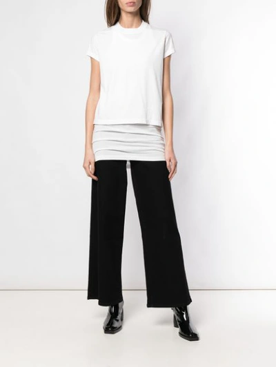 Shop Rick Owens Drkshdw Cropped Casual T In White