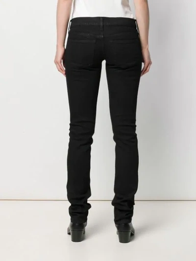 Shop Helmut Lang Low-rise Slim-fit Jeans In Black