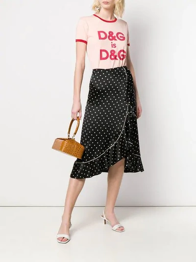 Shop Dolce & Gabbana D&g Print T In F0600 Powder