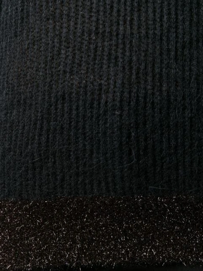 Shop Pinko Glitter Detail Sweater In Z99 Black