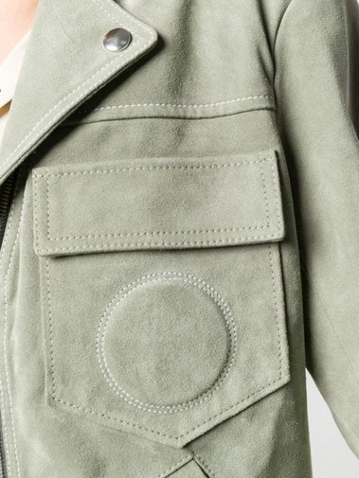 Shop Chloé Zip In Green