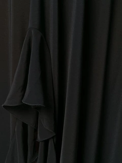 BLANCA FLAMENCO HEM MAXI DRESS - 黑色