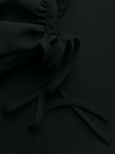 Shop Liu •jo V-neck Blouse In Black