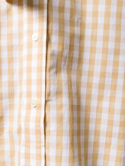 Shop Jw Anderson Checked Shirt Dress In Neutrals