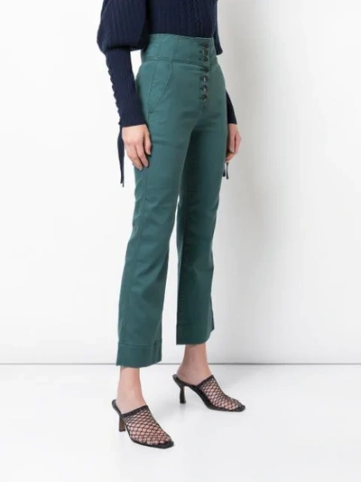 Shop Ulla Johnson Ellis Jeans In Teal