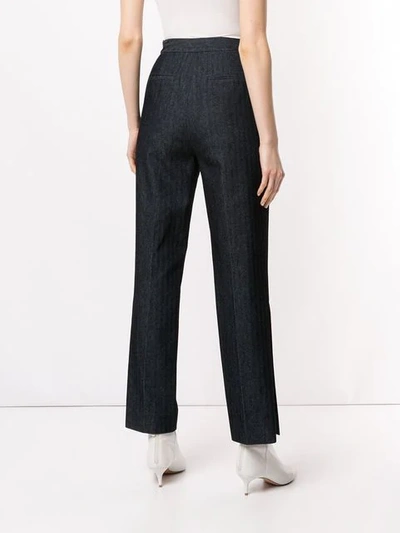 Shop Camilla And Marc High Waisted Trousers In Blue