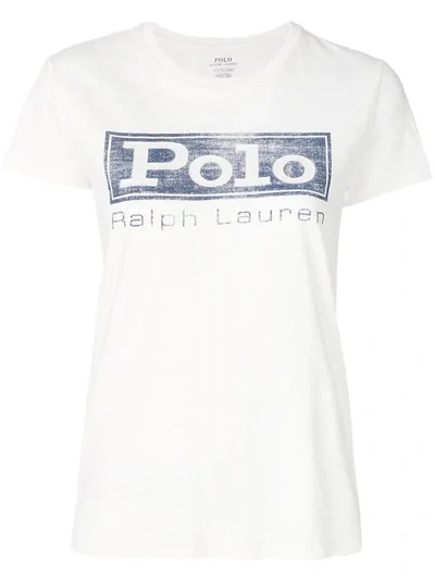 Shop Polo Ralph Lauren Polo T-shirt In White
