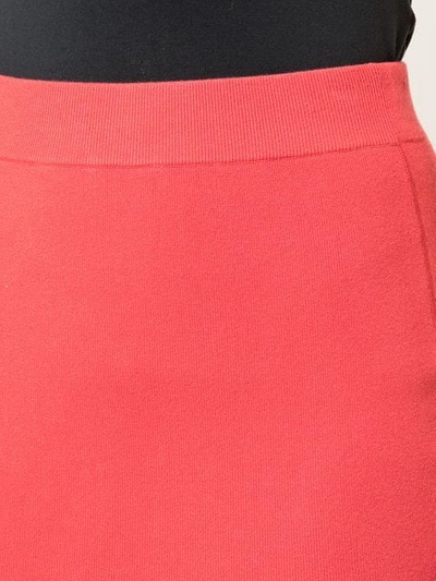 Shop Alexander Wang T Short Straight Skirt In Red