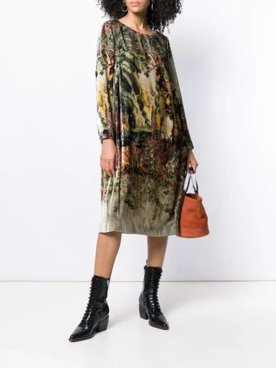 Shop Etro Printed Sweater Dress In 0800