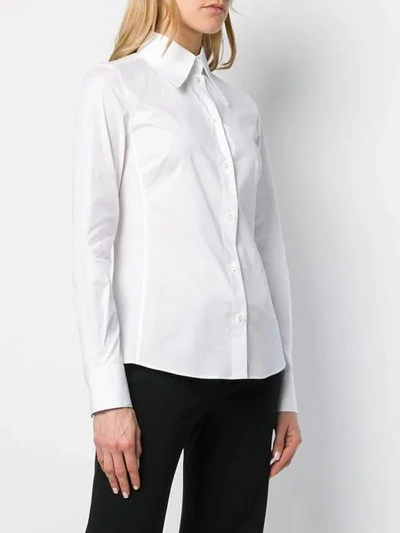 Shop Dolce & Gabbana Pointed Collar Shirt In White