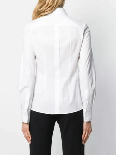 Shop Dolce & Gabbana Pointed Collar Shirt In White