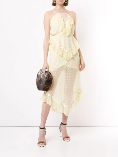 Shop Alice Mccall Wonders Ruffled Dress In Yellow