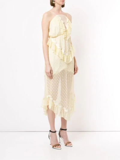 Shop Alice Mccall Wonders Ruffled Dress In Yellow