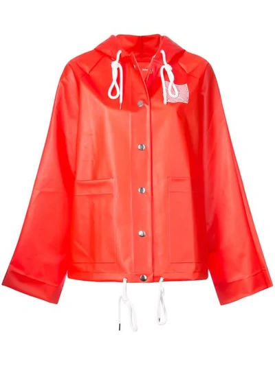 Proenza Schouler Pswl Care Label Raincoat In Red ModeSens