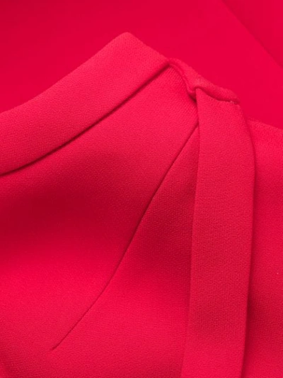 MIU MIU SHORT CRISSCROSS DRESS - 红色