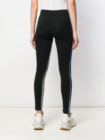 Shop No Ka'oi Mesh Side Stripe Leggings In Black