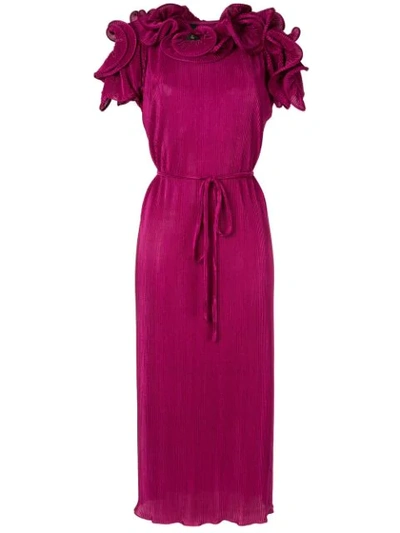 Shop Romance Was Born Bloom Pleated Dress - Purple