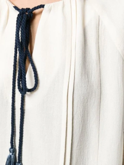 Shop Zeus + Dione Aegina Embroidered Blouse In White