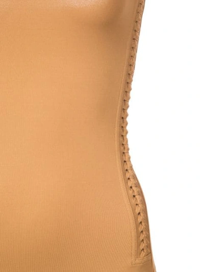 Shop Eres Polarize Strapless Swimsuit In Brown