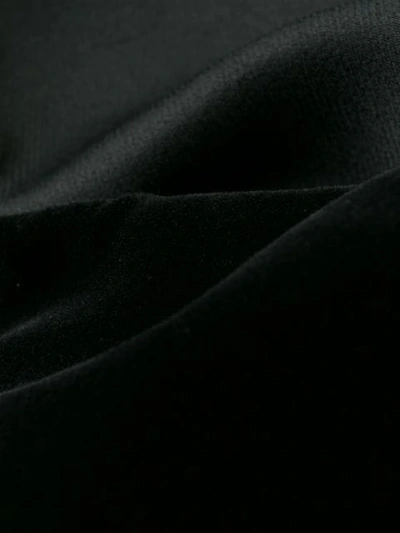 Pre-owned Mugler 1990's Draped Details Short Dress In Black