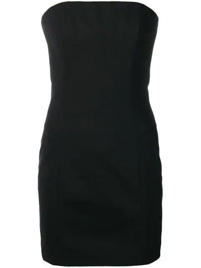 Shop Dsquared2 Strapless Mini Dress In Black