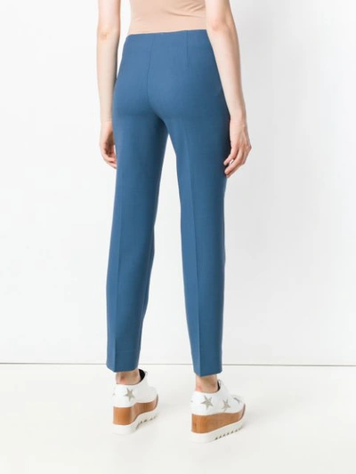 Shop Incotex By Slowear Straight Plain Trousers - Blue