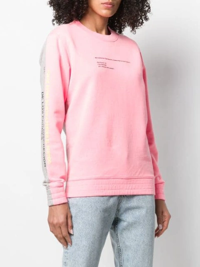 Shop Marcelo Burlon County Of Milan Printed Sweatshirt In Pink