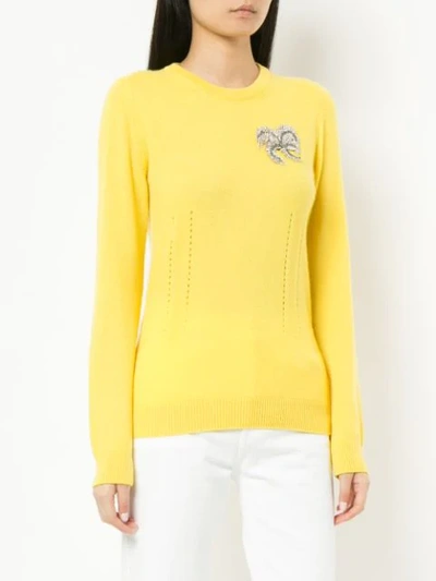 Shop N°21 Verzierter Pullover In Yellow
