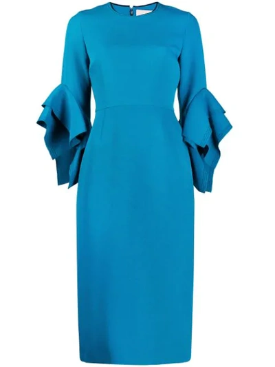 Shop Roksanda Ronda Dress In Blue