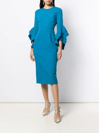 Shop Roksanda Ronda Dress In Blue