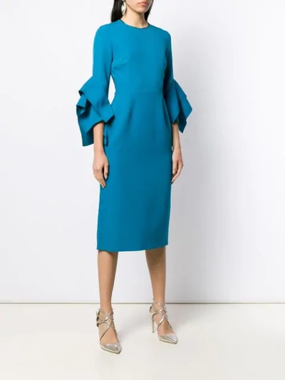 Shop Roksanda Ronda Dress In Blue