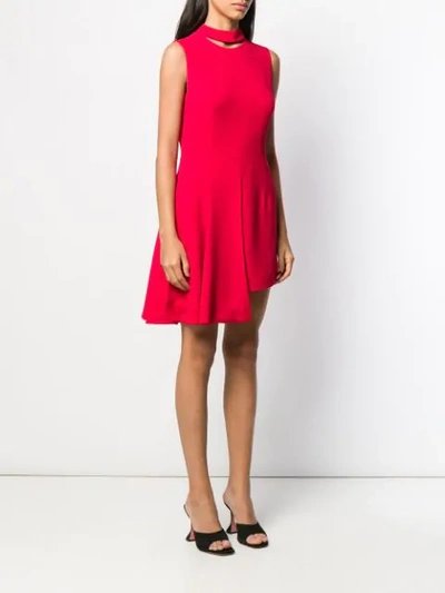 Pre-owned Versace 2000s Asymmetric Dress In Red