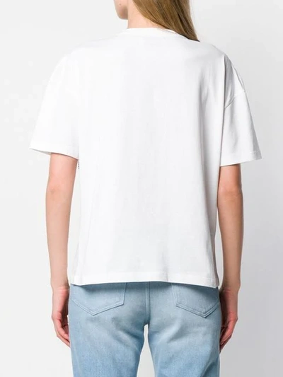 Shop Each X Other Rhinestone Fringe T-shirt In White