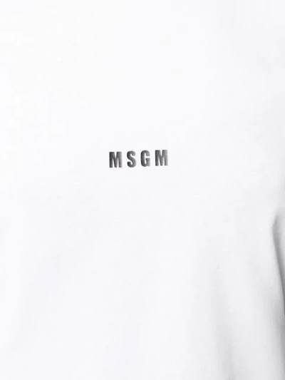 Shop Msgm Logo T-shirt In White