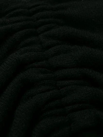 AUTUMN CASHMERE CASHMERE DRAPED NECK SWEATER - 黑色