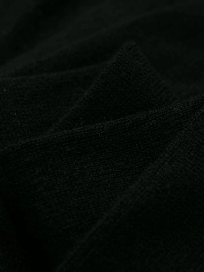 Shop Autumn Cashmere Cashmere Draped Neck Sweater In Black