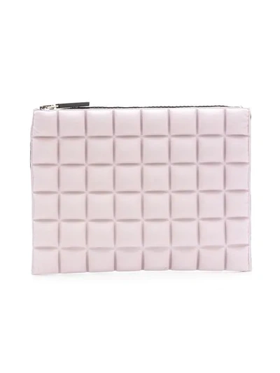 Shop No Ka'oi Chocolate Bar Quilted Pouch In Pink