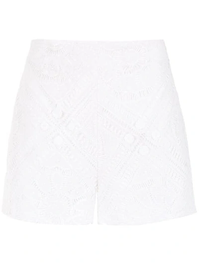 Shop Martha Medeiros Tammy Shorts In White