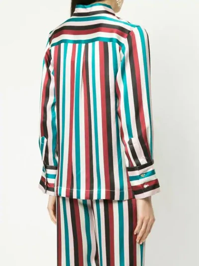Shop Asceno Striped Shirt In Multicolour