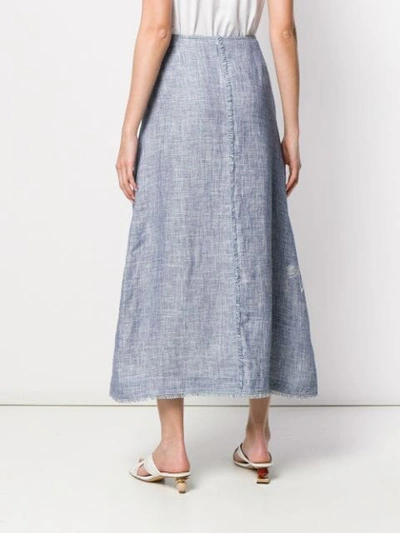 Shop Lorena Antoniazzi A-line Midi Skirt In Blue