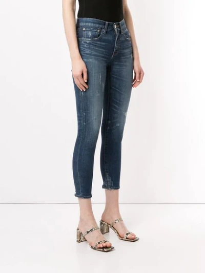 Shop Moussy Vintage Velma Skinny Jeans In Blue