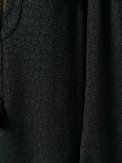 Shop Saint Laurent Tassel Gypsy Blouse In Black
