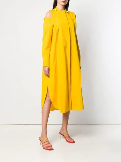 Shop Maison Rabih Kayrouz Ausgestelltes Kleid - Gelb In Yellow