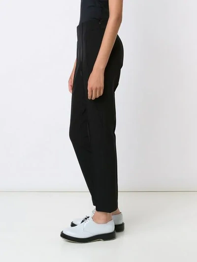 Lafayette 148 Straight Cropped Trousers In Black