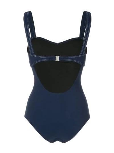 Shop Suboo Nautico Swimsuit In Blue