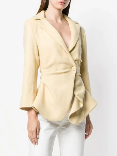 Shop Jacquemus Fitted Jacket In Neutrals