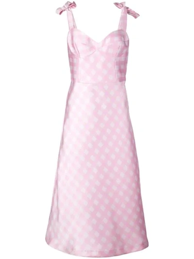 Shop Cynthia Rowley Easton Gingham Check Dress In Pink